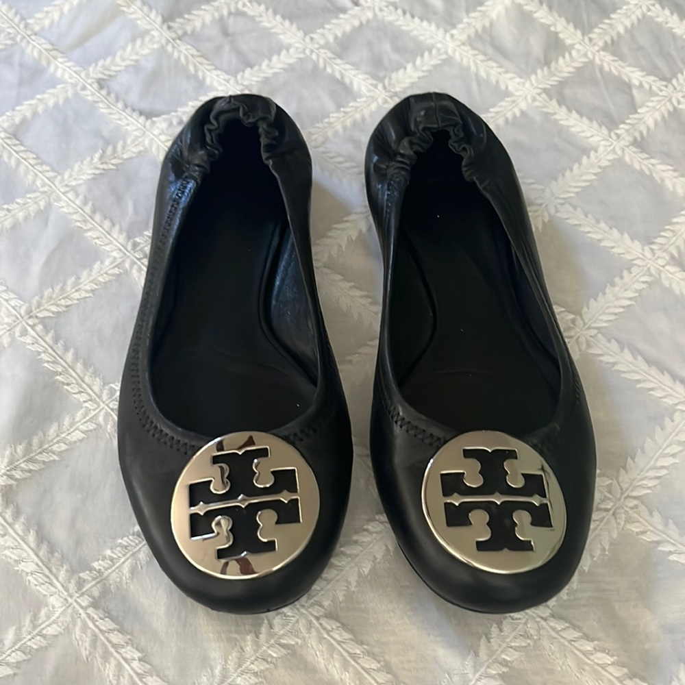 Black Tory burch miller ballet flats